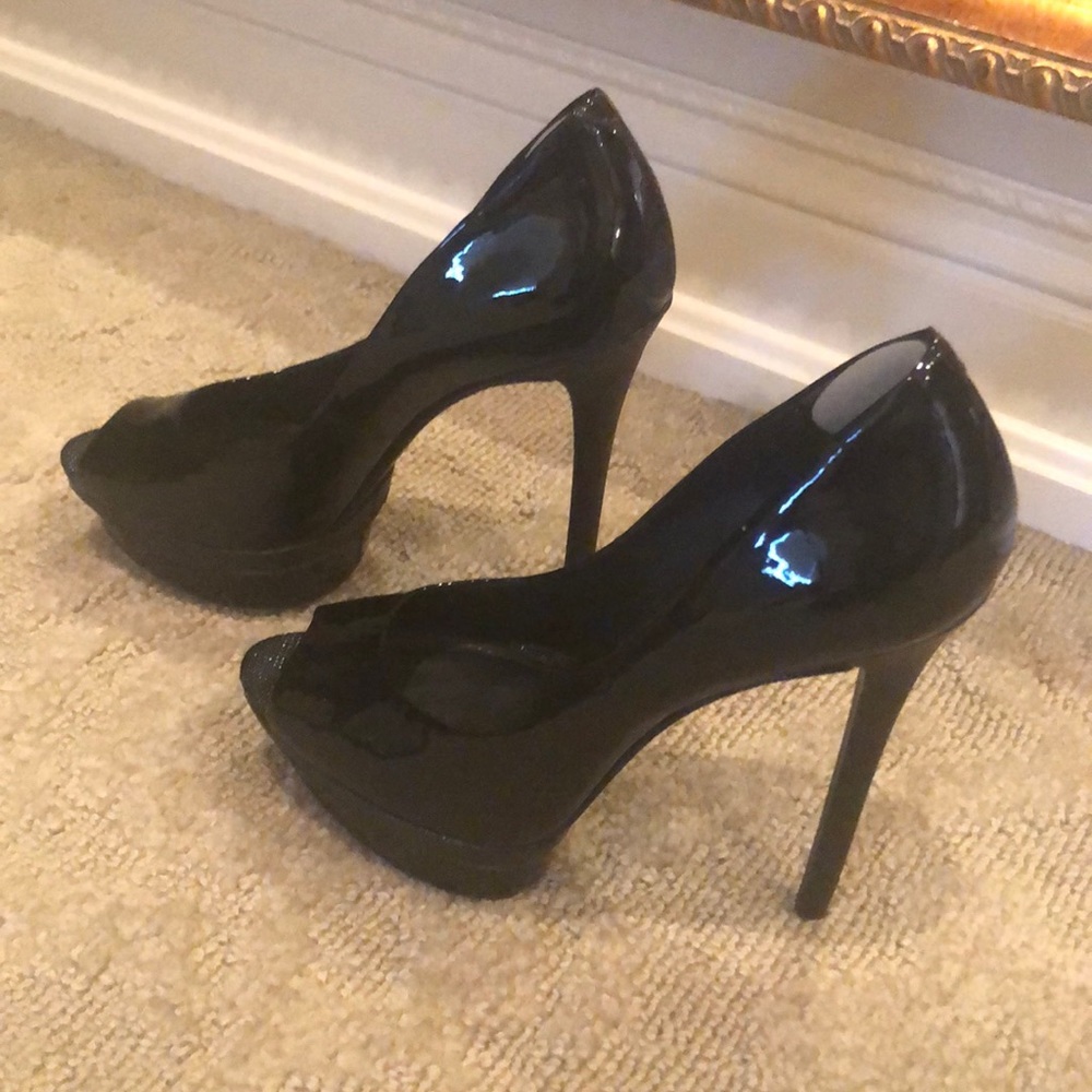 Brian Atwood patent leather pumps